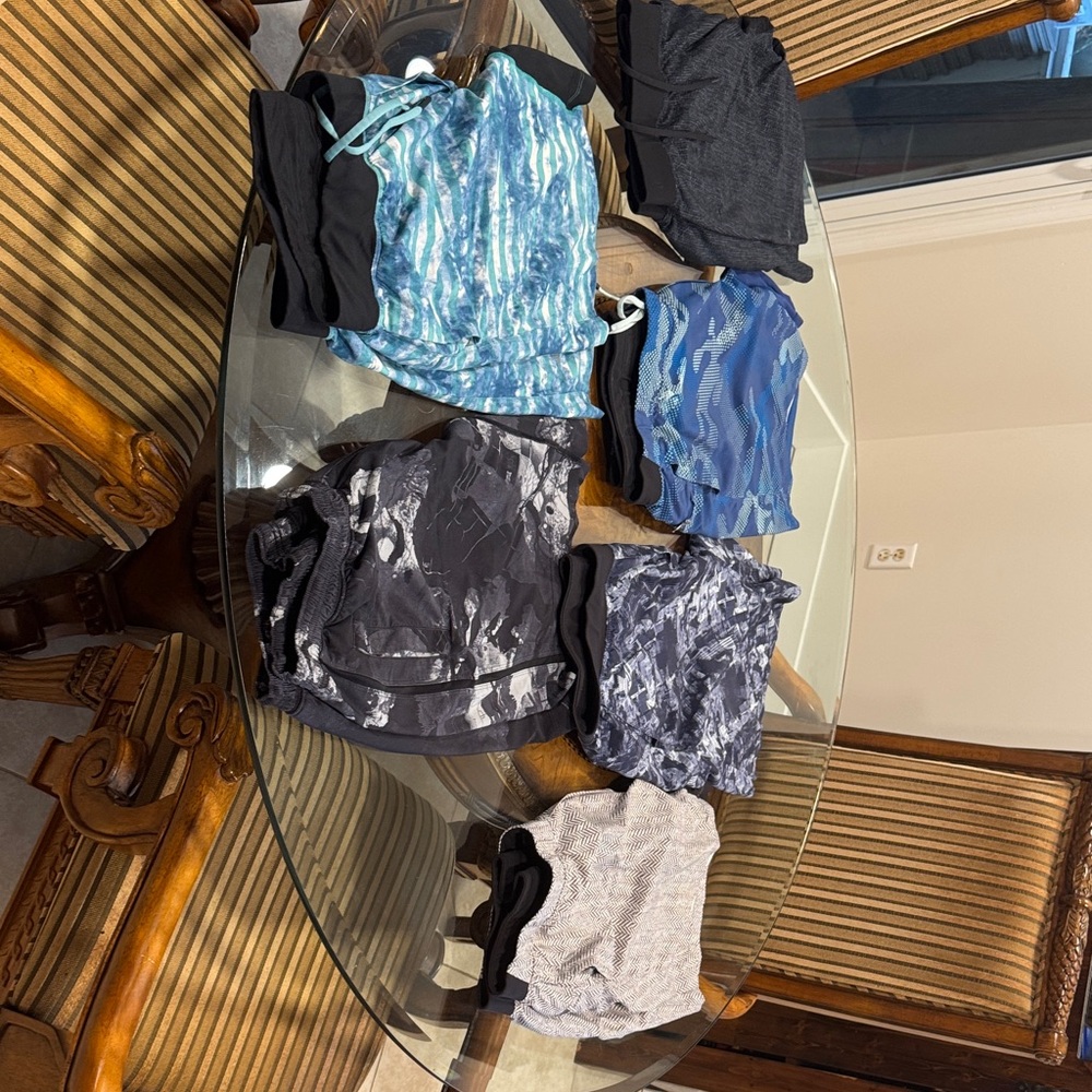 Six pairs of men’s lululemon shorts